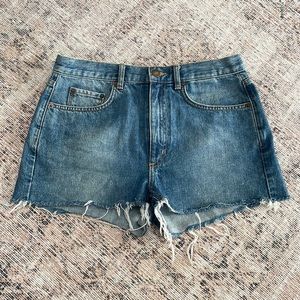 & Other Stories Cut Off Denim Shorts